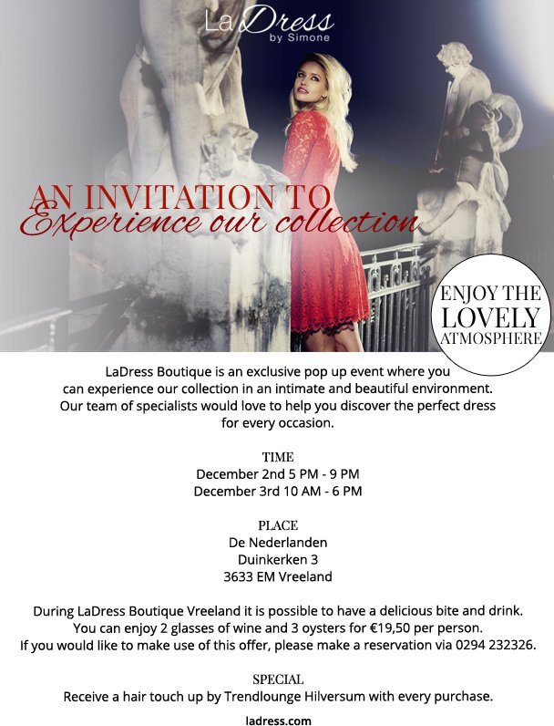 #ladress #boutique #shoppen #feestjurk