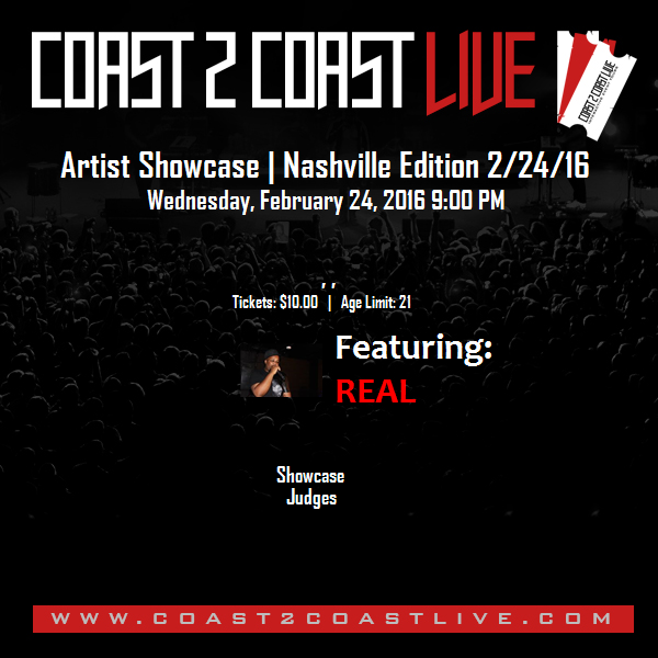 CRE615's tweet photo. Vote for me to perform at #Nashville Edition 2/24/16! https://t.co/US2It5PwIX #Coast2Coast https://t.co/JNkJfBKhp1