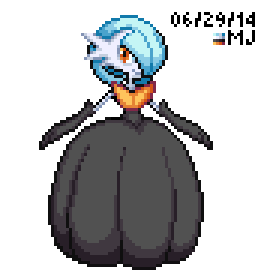 Pixel Art of the Day #16: Mega Gardevoir (shiny)