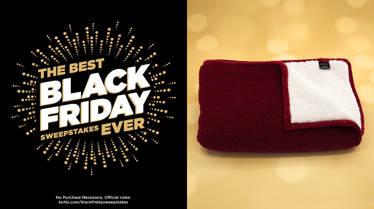 Stay warm this season! RT for a chance to win this Cuddl Duds throw! #KohlsSweepstakes #BlackFriday