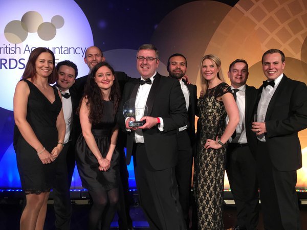 Xero's tweet image. Thrilled to take home 'Client Software Product of the Year' at the British Accountancy Awards #BAAwards2015!
