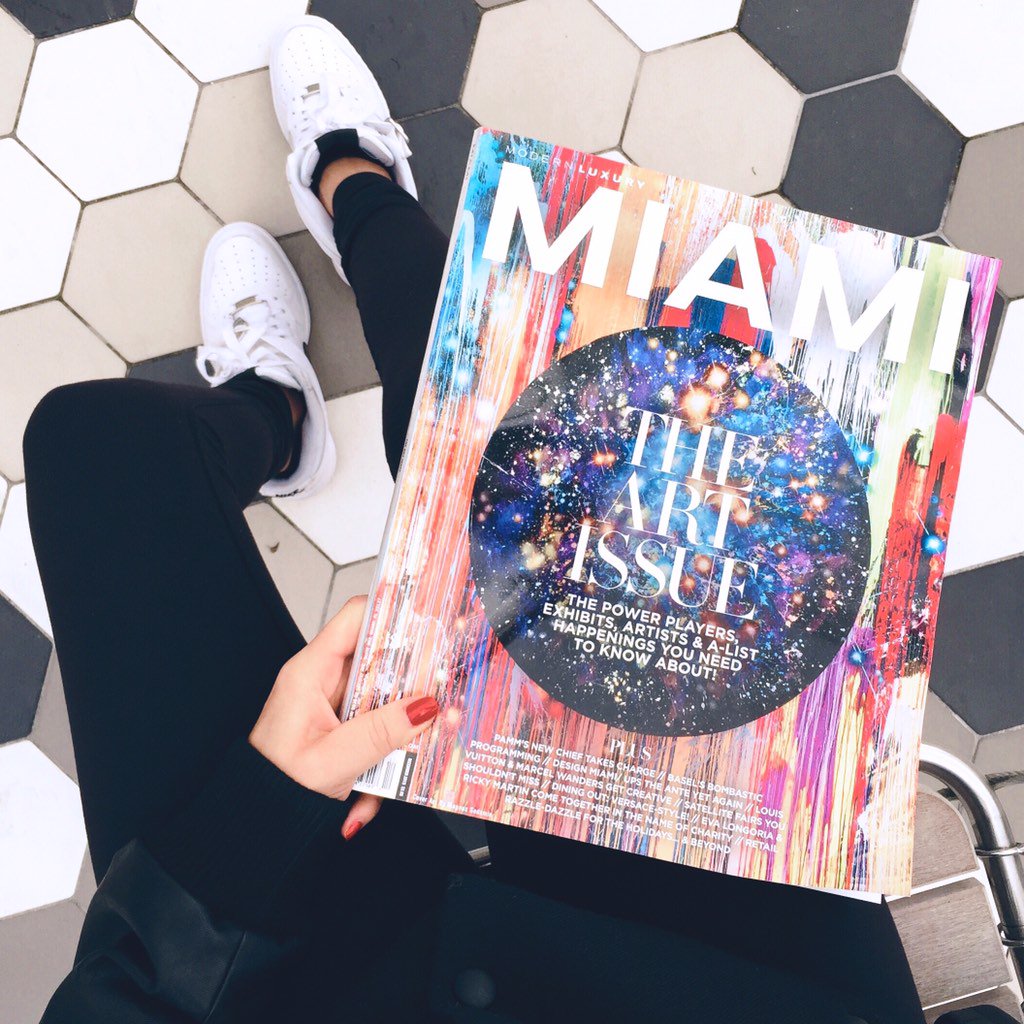 MissKaraa's tweet photo. THE ART ISSUE @Miamimagazine https://t.co/BUUGv9pYBK