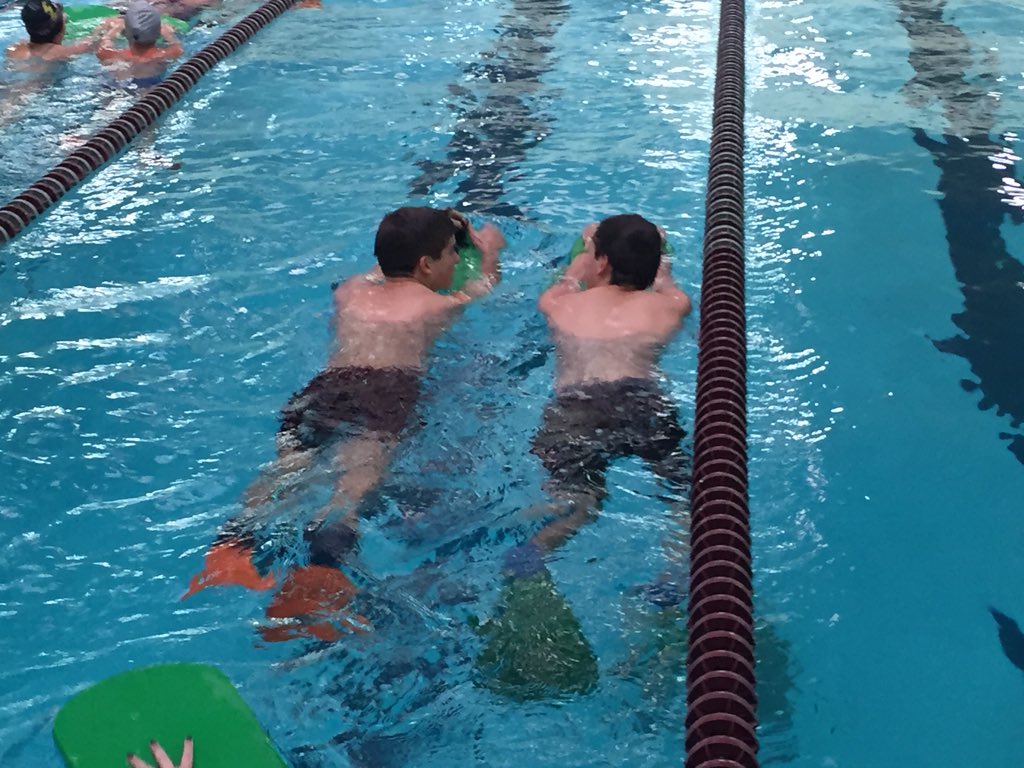 PburgHSSwim's tweet photo. Threw in some fun sets in honor of Thanksgiving & Spirit Week!🐾#partnerkick https://t.co/E1PcIagut7