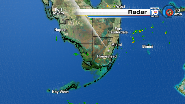 There could be a quick, "shower on the breeze" racing across a few South Florida neighborhoods this evening. https://t.co/2IUkrkr7uK