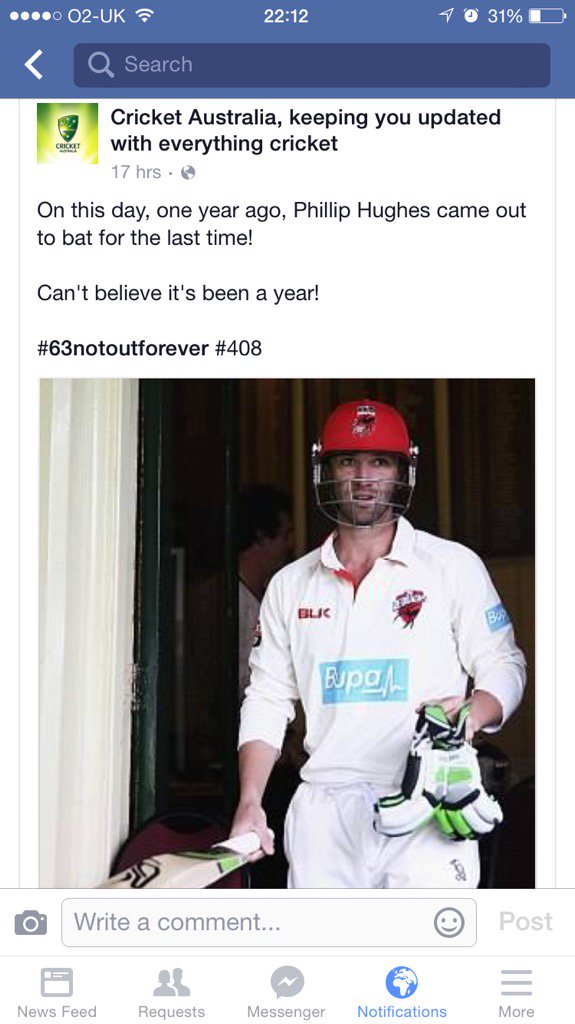 B3cricket's tweet photo. #63notout #408 never forgotten https://t.co/D9hdUWAW5C