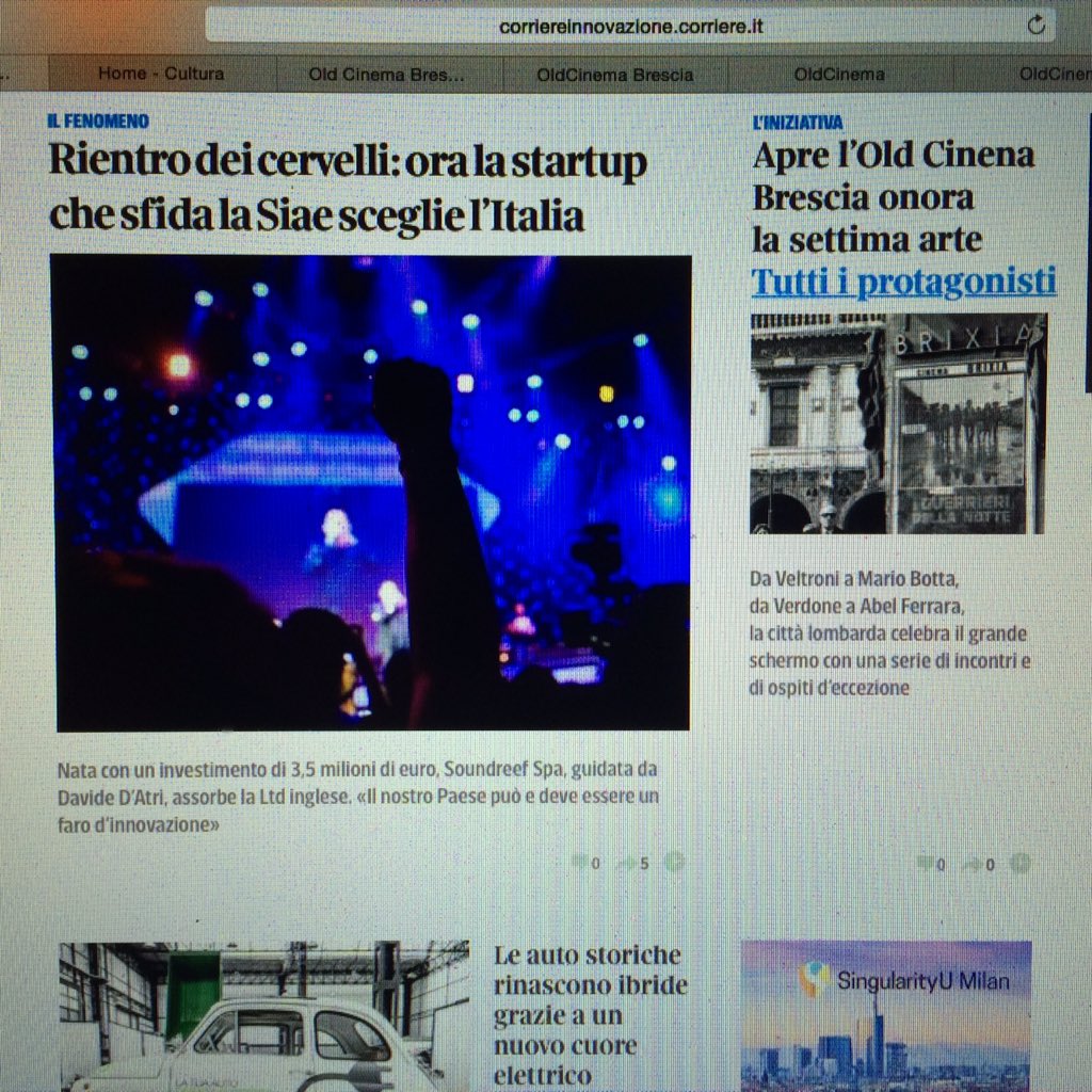 #OldCinema #OldCinemaBrescia2016 #pressday #citylab #cinema #digitaltrends #turism #innovation #RealtaAumentata #App