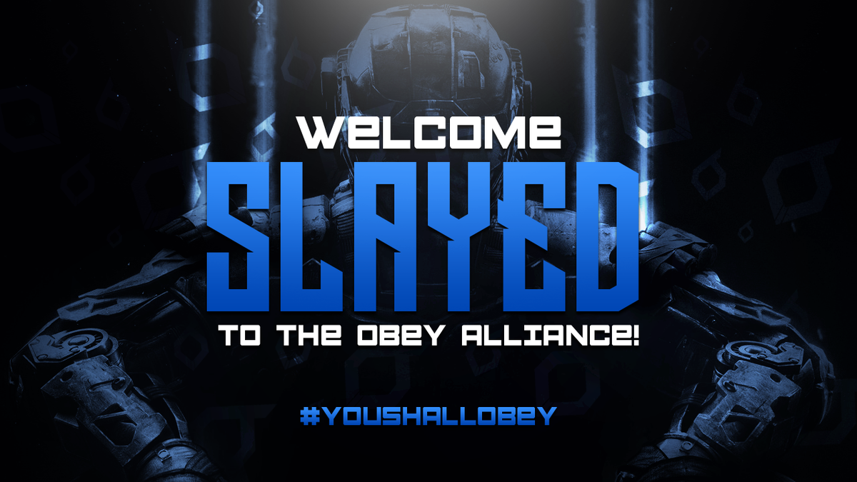 ObeyAlliance's tweet photo. Welcome @SlayedByBlade to Obey! https://t.co/UhnA1SHV8a