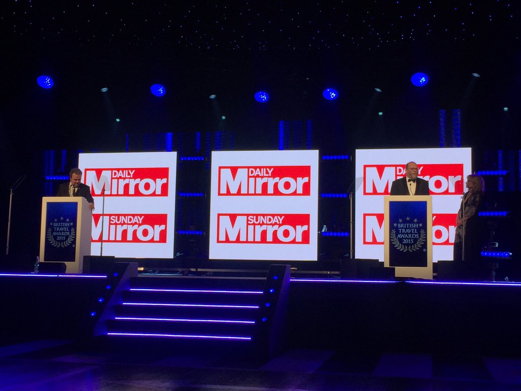 emmaoak's tweet photo. Daily Mirror front of stage #wearesolutions #BTA2015 https://t.co/AQxlDy6bMW