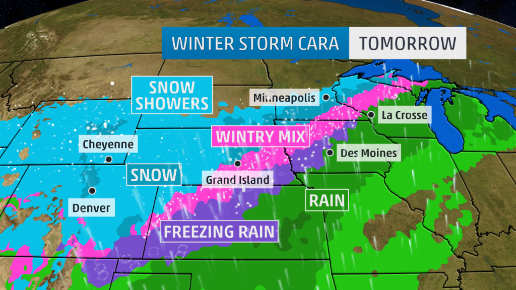 weatherchannel's tweet image. Join @KeithCarson @WeatherKait &amp;amp; @TomNiziol for the latest on Winter Storm #Cara &amp;amp; your #Thanksgiving forecast.