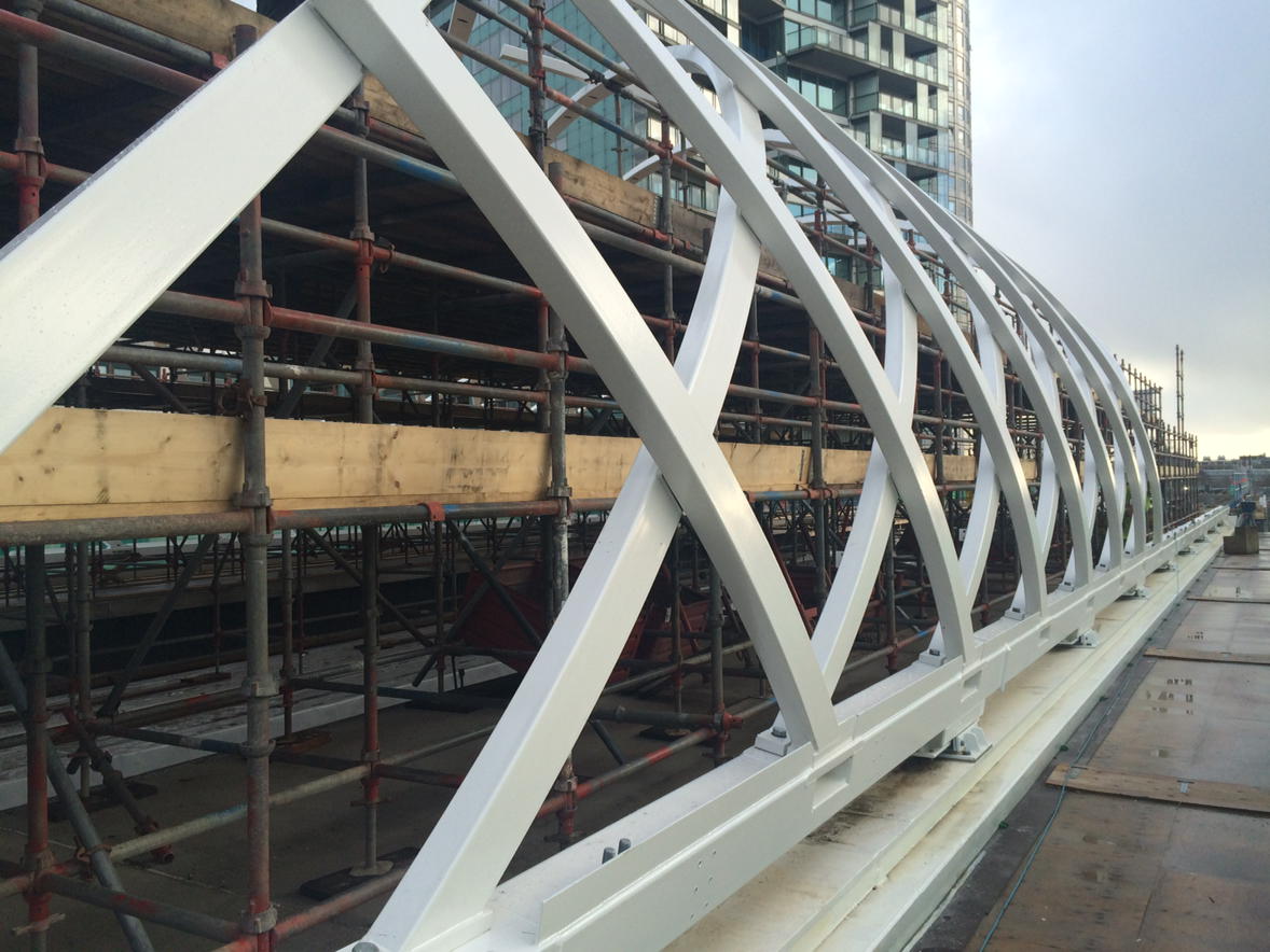RalphKieft's tweet photo. Construction station roof#HSE#ZJA@BAMInfra_nl @ProRail @DHNCentraal @KnippersHelbig https://t.co/4hfc9XGJ74