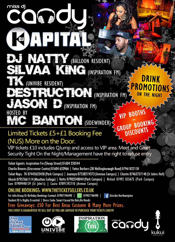 univibe_nn1's tweet photo. @DJKapital The Return In Npton After The Sold Out #gameovernn2 He Returns For A Xmas Xtravaganza Get Your Tickets!!! https://t.co/2iQuvaCIUI