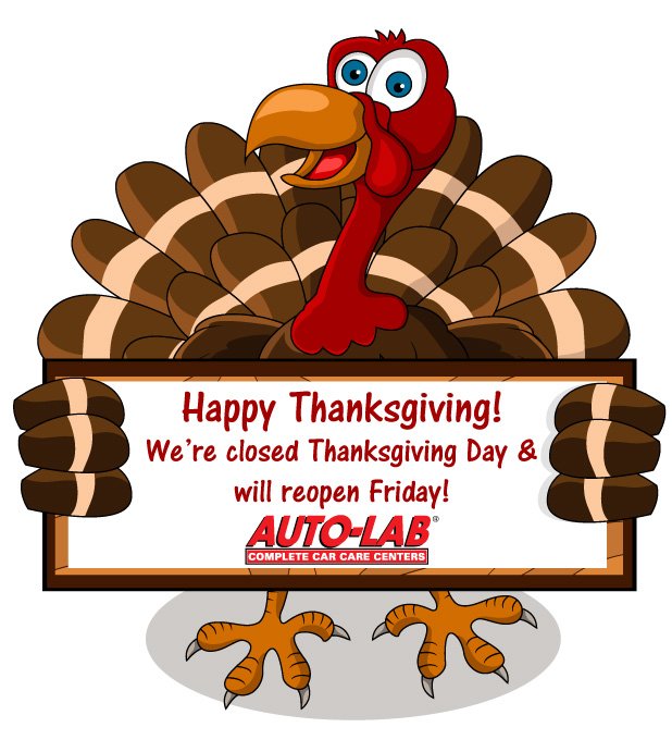 AutoLabCypress's tweet image. #HappyThanksgiving! We&apos;ll be closed tomorrow and will reopen Friday. We&apos;re thankful to serve you and our community!