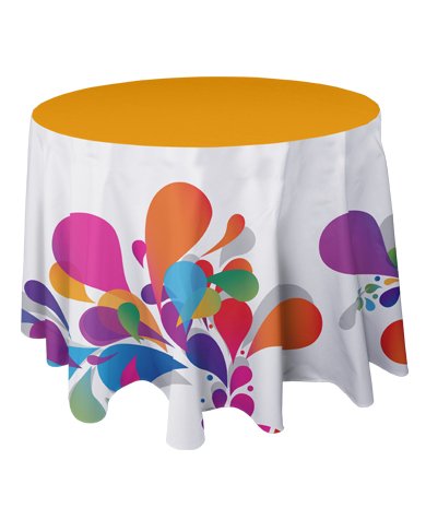 Turn your table into an #advertisement with our custom tablecloths! #productoftheweek #HighImpactAdvertising