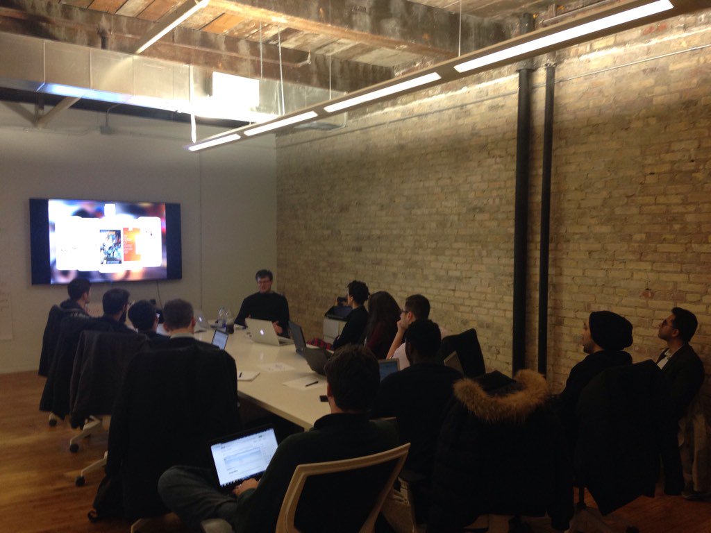 Rockin' another #thoughtkite iOS Session at our office on 211 Yonge