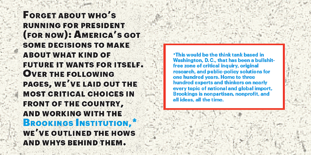 Need a travel read? Grab <a href="/esquire/">Esquire</a>'s new issue to see why we're called a “bullsh*t free zone” of original research.