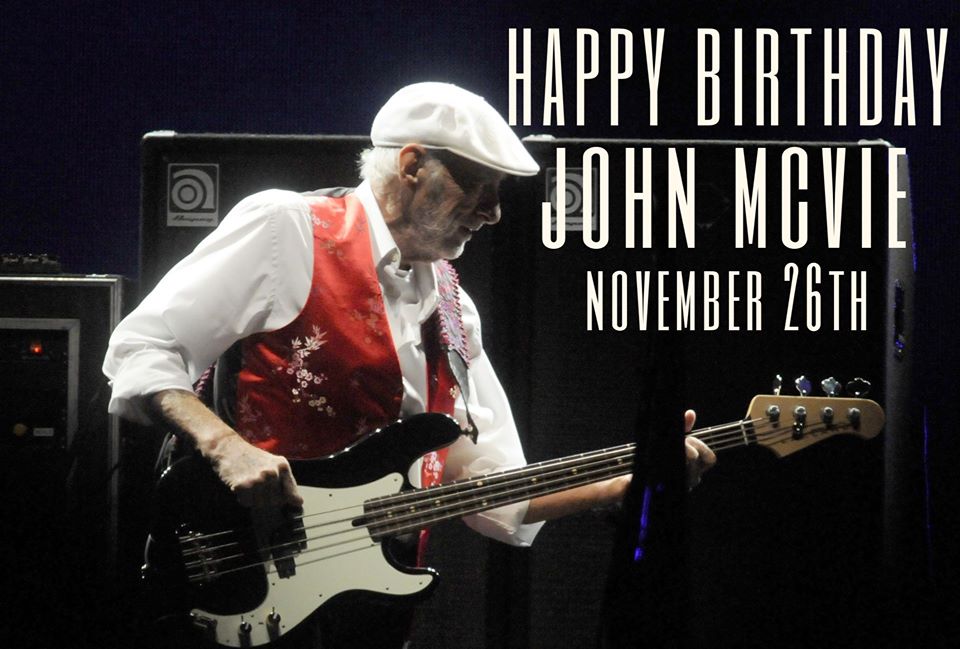 Happy Birthday to John Mcvie of Fleetwood Mac :)  