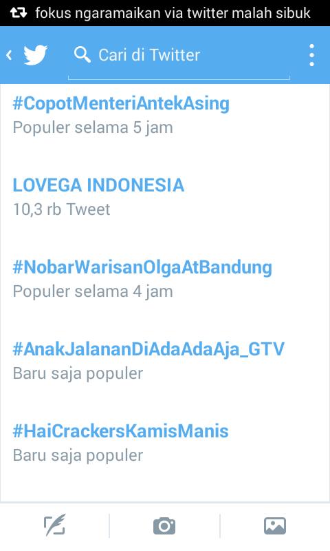 LOVEGA INDONESIA trending topic kedua luar biasaaa