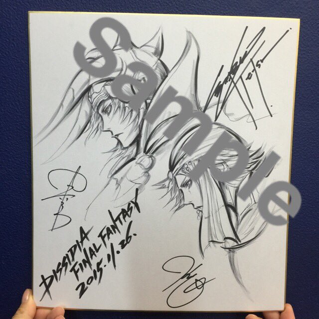 オープニングイベント賞品の野村哲也イラスト入りサイン色紙が旅立ち