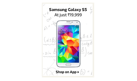 Searchmymobile's tweet photo. #Samsung #GalaxyS5 @ Just Rs.19,999/- Only + Extra 5% Off On All Cards Only on Flipkart App: https://t.co/8qqHCtevGy https://t.co/BC5guzeVbD