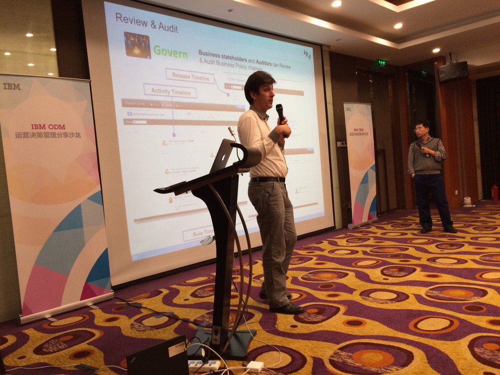 StephaneMery1's tweet photo. Showing #ibm #odm in Beijing with @GuilhemMolines to #businessrules experts. Blooming China needs #BusinessAgility https://t.co/YBXTt06mWJ