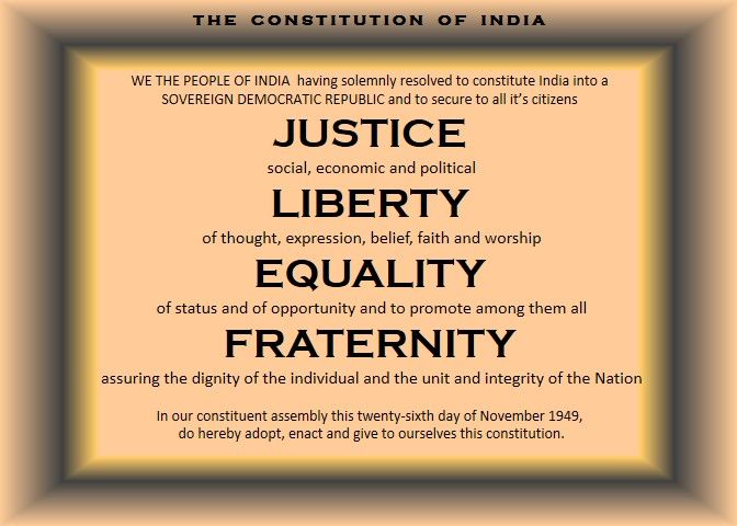 Einstein Jerome on X: "Nov 26: The Constitution day of India: Justice,  Liberty, Equality and Fraternity. My India, My Pride!  https://t.co/v0ytMxvuYp" / X