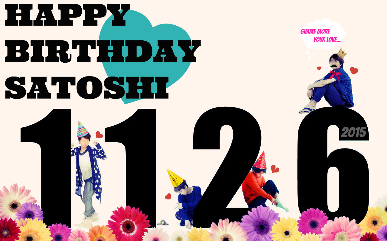 Satoshi Ohno HAPPY 35th BIRTHDAY                                                             