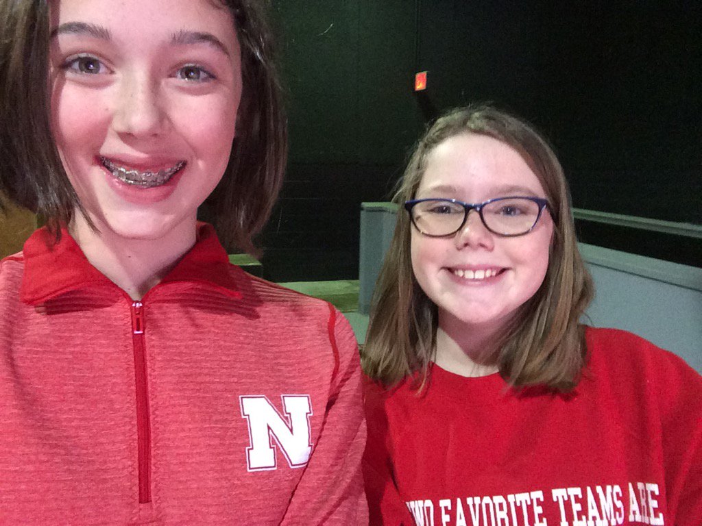 dslampe's tweet photo. First Game 😉 #huskers https://t.co/1xRTPrIOBf