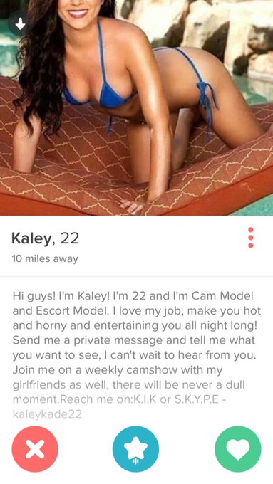 🚨🚨 Just so everyone knows.. This is NOT me. I am NOT on tinder &amp; I do NOT have a Kik. 🚨🚨 Don't fall for