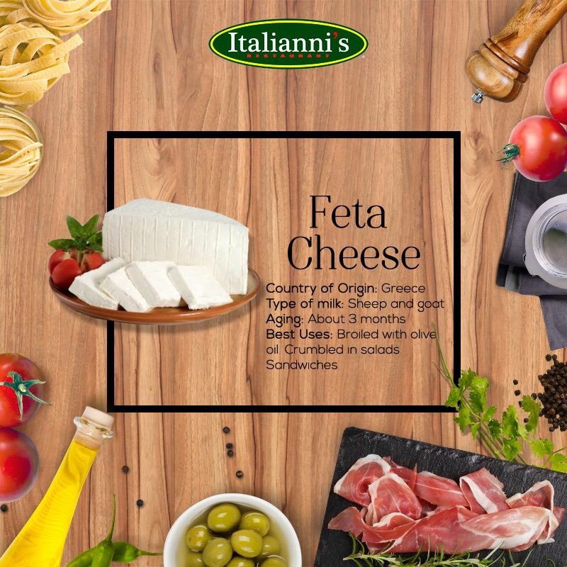 ItaliannisPH's tweet photo. Feta cheese can range from completely crumbly to moderately creamy and pairs well with fresh fruit. #ItaliannisPH https://t.co/OuLbK5fjwm