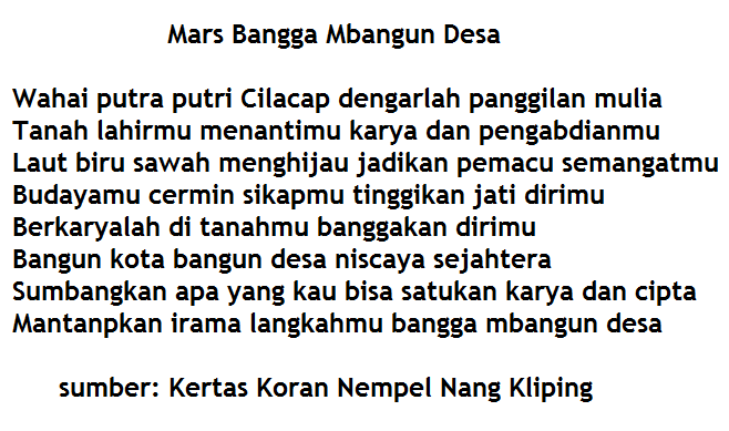 dadi kelingan karo s.id/MarsBanggaMban… terutama nek duwe angen" #Program sing jarang ana. cc #HariPenghijauan