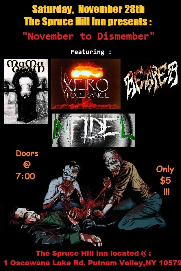 ReaperMetal's tweet photo. Bringing the METAL back to The Spruce on Saturday c'mon out, just $5! #heavymetal #powermetal #show #gig #concert https://t.co/R8JhVL2atR
