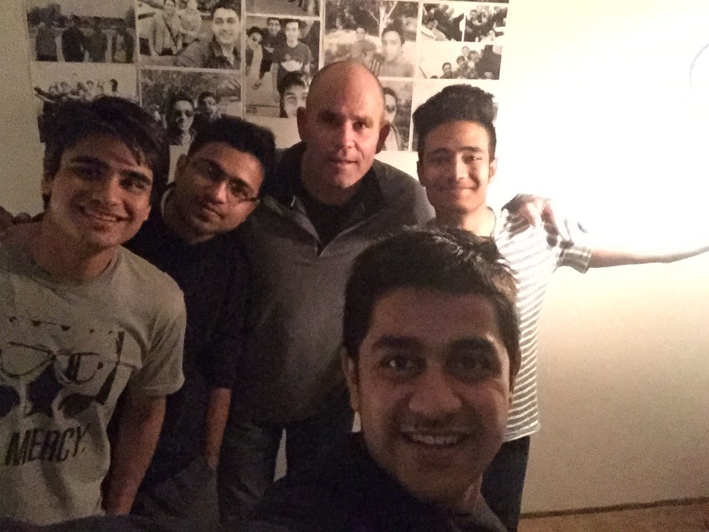 Jimmydsv's tweet photo. Guest for dinner with our Nepal students -Cardinal Pride Worldwide ! https://t.co/NsFVwxtzeM