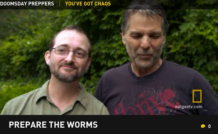 Prep_not_Fret's tweet photo. Prepare The Worms!! - #DoomsdayPreppers video #GetProtein- National Geographic Channel https://t.co/jgqLphKezh https://t.co/8uHqDpWMGY