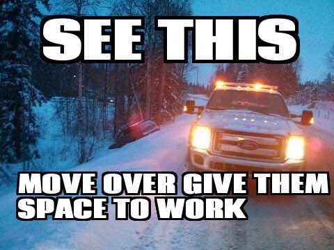 CrimeStoppersGB's tweet photo. Don't forget to move over &amp; slow down when u see tow trucks as well as emergency vehicles on the road #DriveSafe https://t.co/LV3PzKhZUX