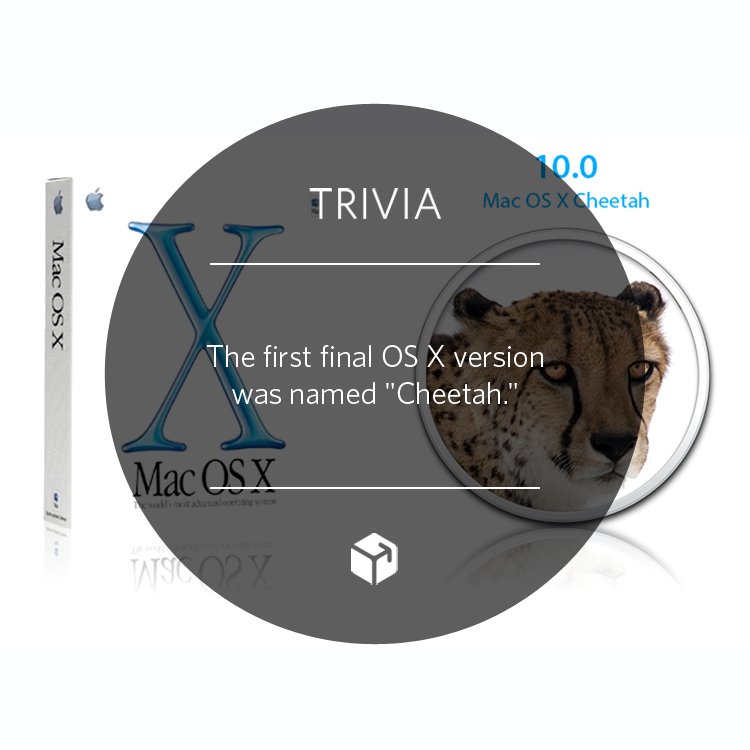 BeyondTheBoxPH's tweet photo. #AppleTrivia
The first final OS X version was named "Cheetah" https://t.co/OkcNMfL5Yo