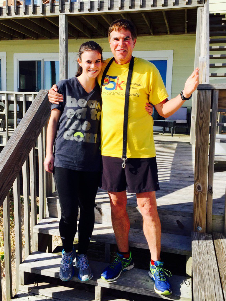 piersontj's tweet photo. Special run with Megs @Topsail today - very thankful - Praise God! #fatherdaughterrun TOTD https://t.co/dHBw3eesSY