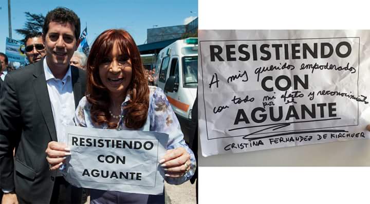 El regalito de la presidenta coraje para #resistenciaconaguante gracias por el gesto compañero <a href="/wadodecorrido/">Wado de Pedro 🇦🇷</a>