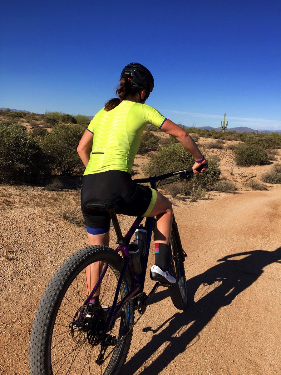 RideMMC's tweet photo. @VelocioApparel rolls mtb too, ya know! @oliviadill on the @TrekBikes Stache +. Thanks for visiting! https://t.co/grs5bFsocd