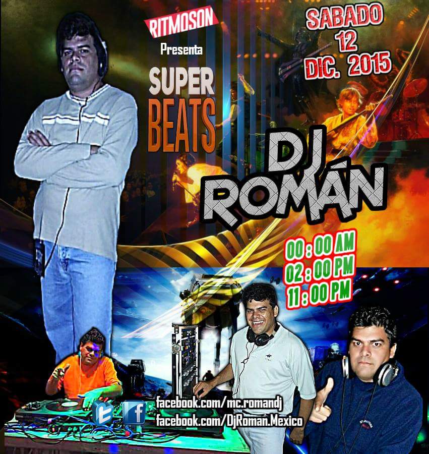 djroman_mexico's tweet photo. #SuperBeats #LaMusicaEsRitmoson #DjRoman #DjRomanMexico @djroman_mexico @RitmosonOficial @mixcloud https://t.co/o2DIjh7oDB