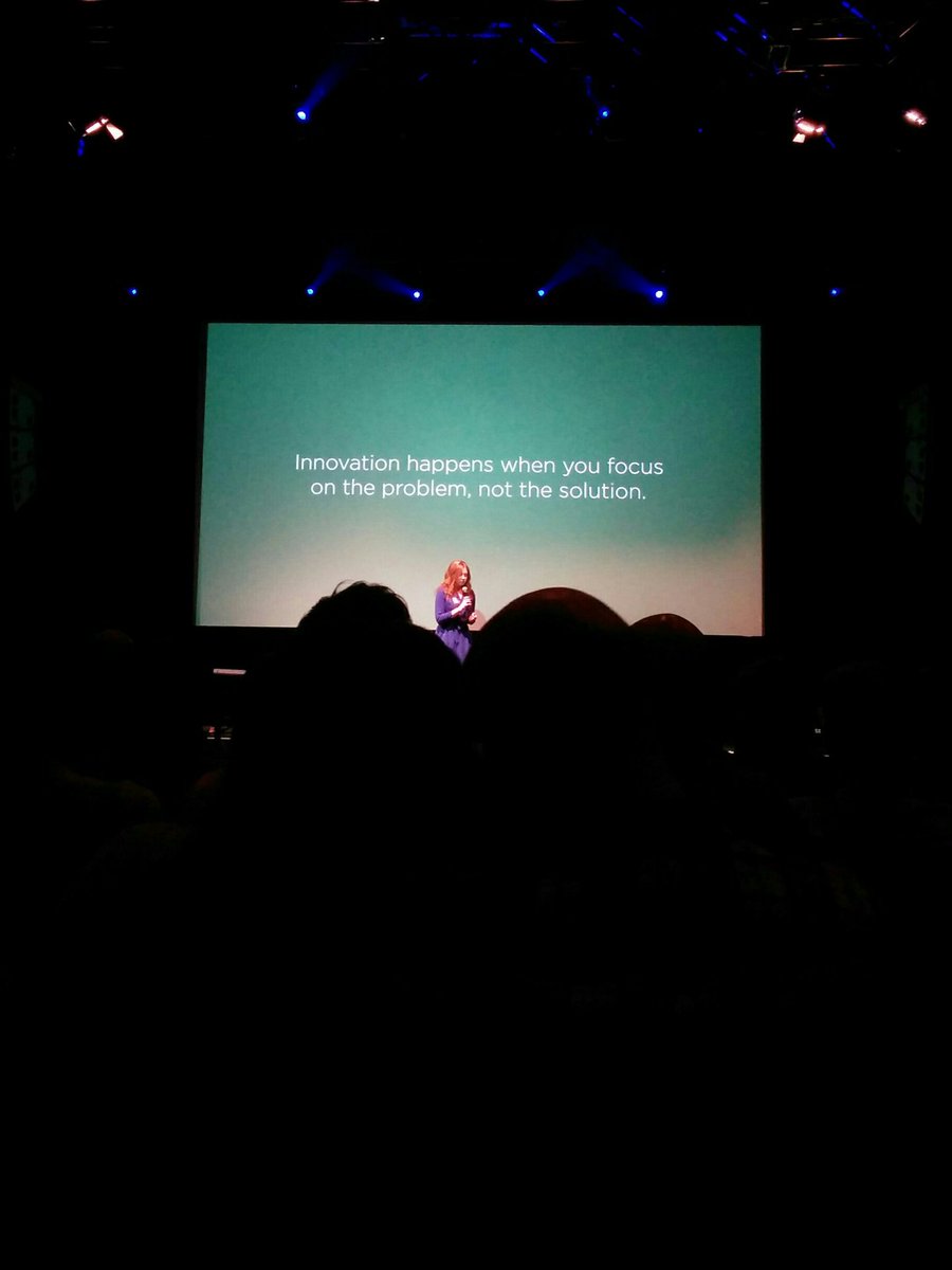 "The innovation happens when you focus on the problem, not the solution" so true <a href="/lynseythornton/">Lynsey Thornton</a> #vanuxawards #ux