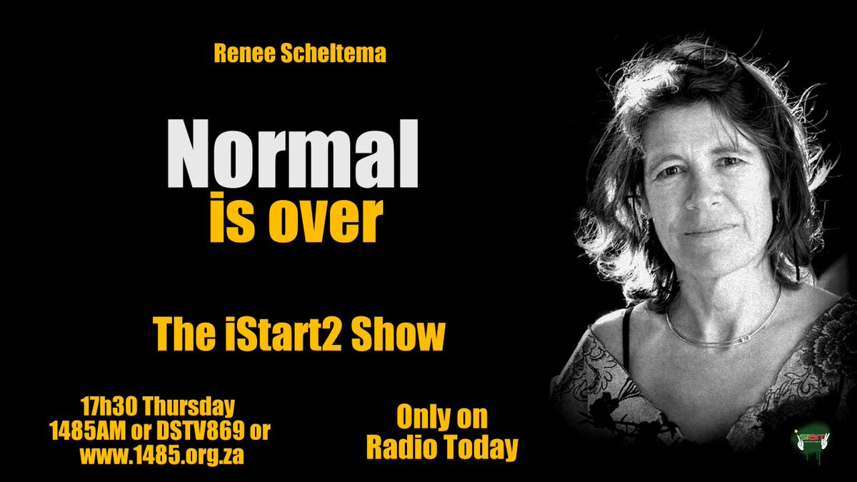 istart2challeng's tweet photo. @Normal_Is_Over @Radio2Day @iStart2Global Chatting to Renee Scheltema 17h30 today   #iStart2Show https://t.co/LwlPiSF8jO