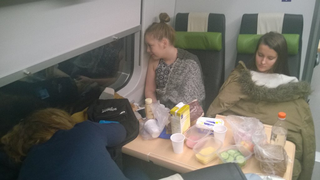 Huomenta kaikille. Ollaan matkalla Heurekaan Nuorten Ilmastohuippukokoukseen reippaana kuten huomaatte 😊