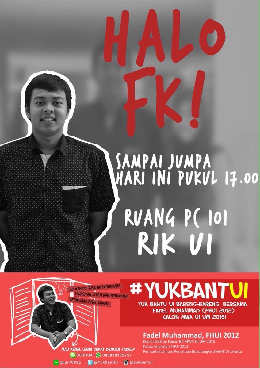 #YukBantUI, sampai jumpa sore ini temen2 FK! :) <a href="/FKUI2011/">FKUI2011</a> <a href="/_FKUI2012/">Kedokteran UI 2012</a> <a href="/FKUI_2013/">FKUI 2013</a> <a href="/fkui2014/">fkui2014</a> <a href="/fkui2015/">FKUI 2015</a> <a href="/kafetariafkui/">Kafetaria FKUI</a>