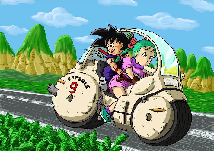 お買い得モデル ドラゴンボール ブルマと悟空 コミック/アニメ - www