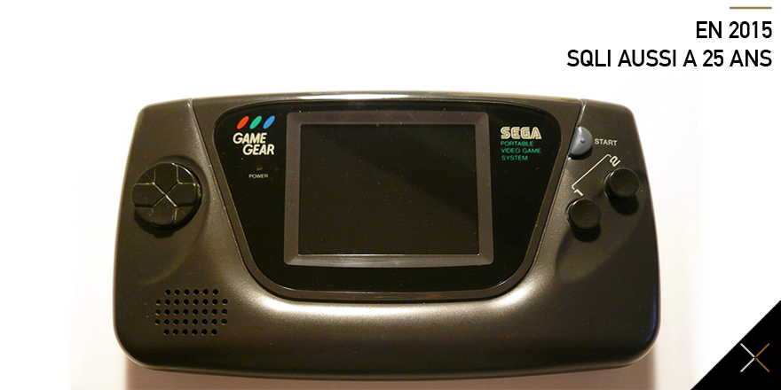 SQLI_FR's tweet photo. Il y a 25 ans, le 6 octobre 1990, la #GameGear, console développée par #Sega était lancée au Japon #SQLI25 https://t.co/VKVuM56EGP