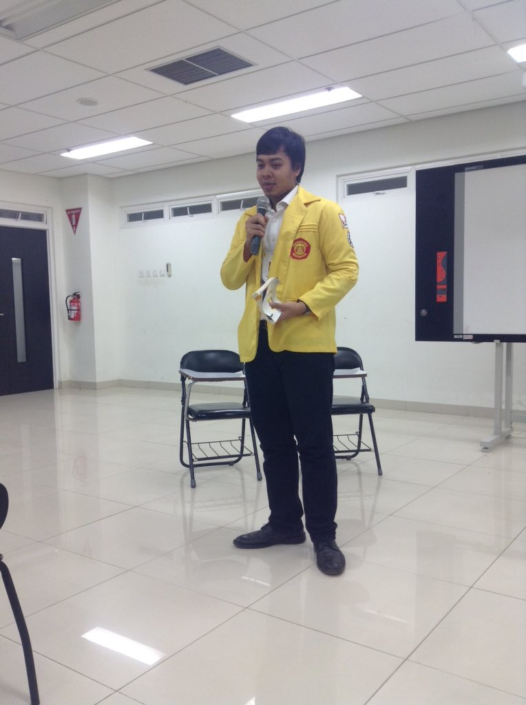 Perkenalan serta penyampaian visi dan misi oleh calon MWA UI UM, Fadel Muhammad