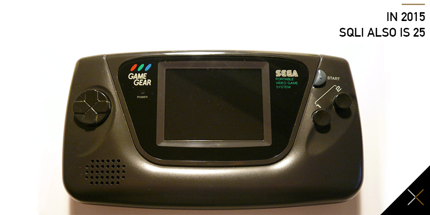 SQLI_FR's tweet photo. 25 years ago, on october 6th 1990, The #GameGear, developed by #Sega was launched in japan #SQLI25 https://t.co/73hbFfB9CM