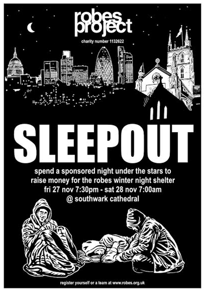 NewsUK's tweet photo. Please dig deep to sponsor #NewsUK COO @DaveDins taking part in @RobesSleepout for #homeless https://t.co/iDV5WY4aDF https://t.co/pOLmKEi7Vc