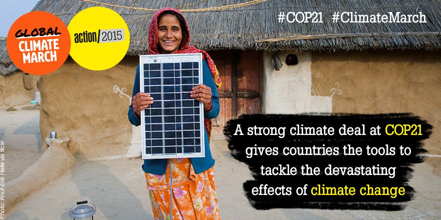 Take to the streets for #ClimateMarch and help us call for a strong climate deal at #COP21: bit.ly/1Noi8ZU