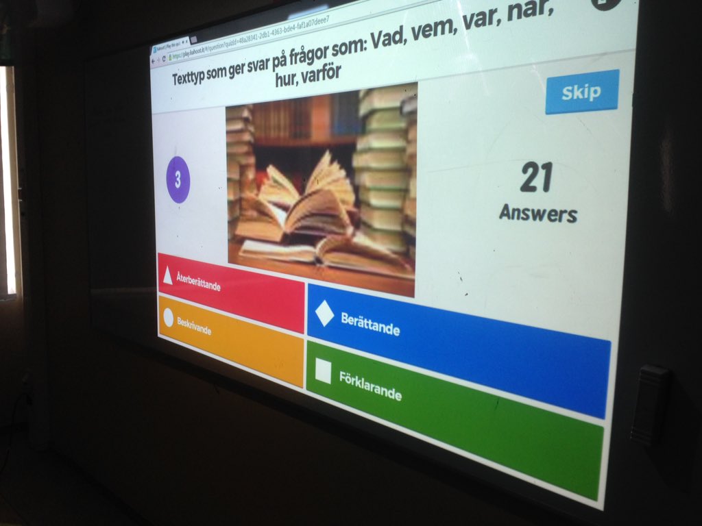 folkasboskolan's tweet photo. Quiz på vårt ny arbetsområde "Texttyper". #klass7# https://t.co/vZy15mJMhh